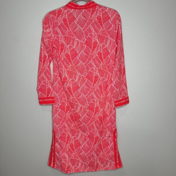 Coolibar Tunic Cover Up Size XS Pink Red UPF 50 Vacation Beach Cruise Resort - Picture 9 of 9